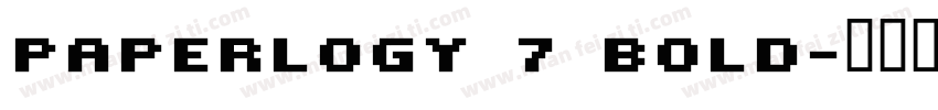 Paperlogy 7 Bold字体转换